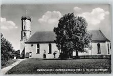 78549 W7208 Spaichingen - Kirche Baum Zaun Wiese Kreuz