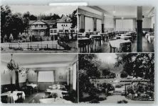 61381 W6382 Köppern , Taunus - Hotel Pension zur historischen Lochmühle Zaun Baum Garten