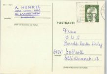 68623 W6840 Lampertheim , Hess - Stempel A. Henkel