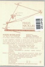 74653 W7118 Ingelfingen - Weinstube Nicklass