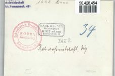 65582 W6252 Diez - Foto-Karte, Bahnhofswirtschaft