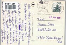 49545 W4542 Tecklenburg - Kirche Wiese Blumen Feld Berg Haus Baum