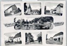 31832 W3214 Völksen - Schule. Kirche, Langestraße, Siedlung Tränkfeld, Denkmal