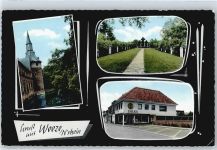 47652 W4179 Weeze - Schloss Teich Wiese Kreuz