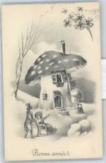 Fliegenpilzhaus Pilz Künstlerkarte