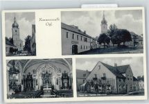 95692 W8591 Konnersreuth , Oberpf - Kircheninneres, Haus der Therese Neumann, Marktplatz