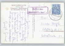 98711 O6315 Schmiedefeld am Rennsteig - Landpoststempel Beffer