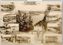 07929 O6555 Saalburg , Saale - HO-Hotel Kranich, FDGB-Heim, Triebig-Bucht, Saale-Schleife