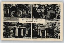 08396 O9611 Waldenburg , Sachs - Grünfelder Park , Marke entfernt