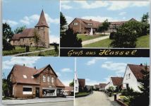 27324 W2813 Hassel (Weser) - Kirche, Geschäft