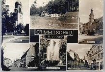 08451 O9630 Crimmitschau - Johanniskirche, Stadtmitte, Bad, Kinderbrunnen, Rathaus, Silberstraße