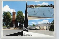 25451 W2085 Quickborn , Kr Pinneberg - Schwimmbad, Kirche