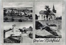53804 W5203 Much - Mühlfeld , Kirche , Dorfstrasse