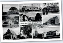 24568 W2358 Kaltenkirchen , Holst - Meierei, Pflegeheim, Kreuz-Kapelle, Kirche, Pastorat, Schwimmbad, Berufsschule, Holsten-Hof, Marktplatz