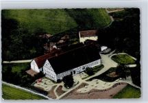 49186 W4505 Bad Iburg - Gasthaus Pension Jägerhof , Marke entfernt , , Fliegeraufnahme