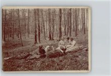 51427 W5060 Bensberg 1925 - Mädchengruppe im Wald, Gitarre, Privatfoto