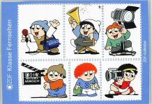Aufkleber Postkarte Mainzelmännchen Comic