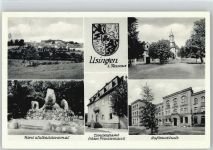 61250 W6390 Usingen 1955 - Aufbauschule Landratsamt Wappen