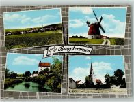 31171 W3204 Burgstemmen - Windmühle Kirche 4-Bild-Aufnahme