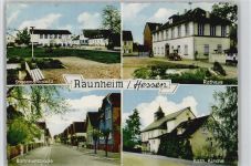 65479 W6096 Raunheim - Stresemannplatz Bahnhofstr. Kath. Kirche Rathaus