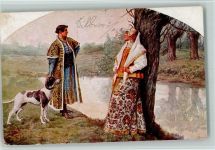 TSN R.M. 176 AK Das Zusammentreffen - Trachten , Jagdhund Solomko, S.