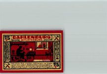 21368 W2121 Dahlenburg - Notgeldschein Scherenschnitt Schuster