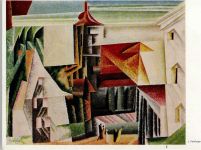 Lyonel Feininger - Kirche - Hanfstaengl Druck Nr. 400 AK Künstler
