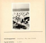 26465 W2941 Langeoog FOTO KEINE AK Weg zum Strand Foto montiert auf Karton