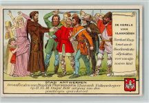Antwerpen Anvers De Kerels van Vlaanderen - Eeuwfeesten van Hendrik Consience 1912 Motiv Belgien