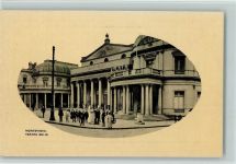 Montevideo 1936 Prägedruck Theater Solis - passepartout