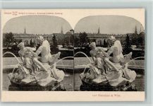 Wien 1. Bezirk, Innere Stadt um 1900 - Fontainen , Knackstedt & Näther , sehr gute Erhaltung AK Stereobild