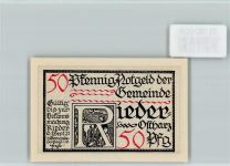 06507 O4301 Rieder b Quedlinburg - Notgeld Bauer mit Pflug