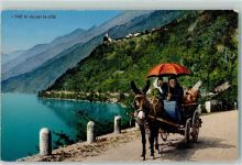 Carren in Italien - Fahrt zum Markt AK Esel