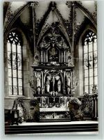 07907 O6550 Schleiz - Bergkirche Innenansicht Altar