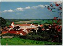 86688 W8851 Schweinspoint - Pflegeanstalt und Kirche St. Bartholomäus Rückseite mit Abschürfungen bzw Kleberesten