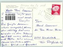 65232 W6204 Wehen , Taunus - Schloß Altes Rathaus Ansicht Volksbank Rückseite mit Abschürfungen bzw Kleberesten