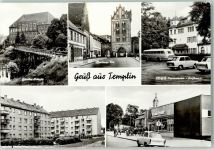 17268 O2090 Templin - Goethe Schule Berliner Tor FDGB-Ferienheim Aufbau Rückseite mit Abschürfungen bzw Kleberesten