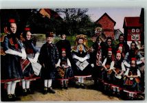 Nr. 244 Hessische Trachten Hochzeit AK Hess. Tracht, Mandt