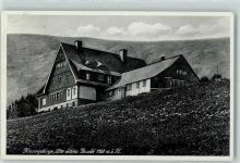 Alte schlesische Baude - Riesengebirge Hüttenstempel