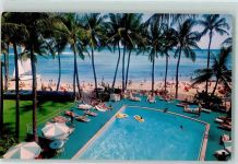 Honolulu 1968 - Waikiki Beach at the Outrigger Hotel