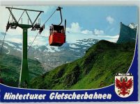 6293 Hintertux Tux - Hintertuxer Gletscherbahnen mit Blick auf Gr. Kaserer Kl. Kaserer Lärmstange