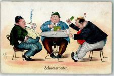 sign. Scheuermann Humor AK Skat