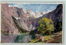 W8240 Königssee b Berchtesgaden Obersee Alpiner Kunstverlag Richter Nr. 42 AK Compton, E. H.