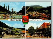 07429 O6826 Sitzendorf - Schwimmbad FDGB Erholungsheim Max Kirchner Hotel Zur Linde