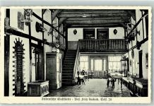 33039 W3493 Himmighausen Karte beschädigt Altdeutsches Gasthaus Innenansicht