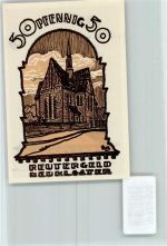23992 O2405 Neukloster , Meckl Notgeldschein 50 Pfennig Notgeld Kirche