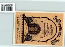 23992 O2405 Neukloster , Meckl Notgeldschein 50 Pfennig Notgeld Kirche