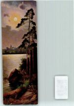 Mondschein Landschaft AK Natur Mini AK