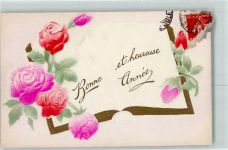 Postkartenalbum Rosen Verlag PFB Serie 8141 AK Serienkarte 1909 Prägedruck