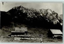 Gowilalmhütte Foto AK Hüttenstempel